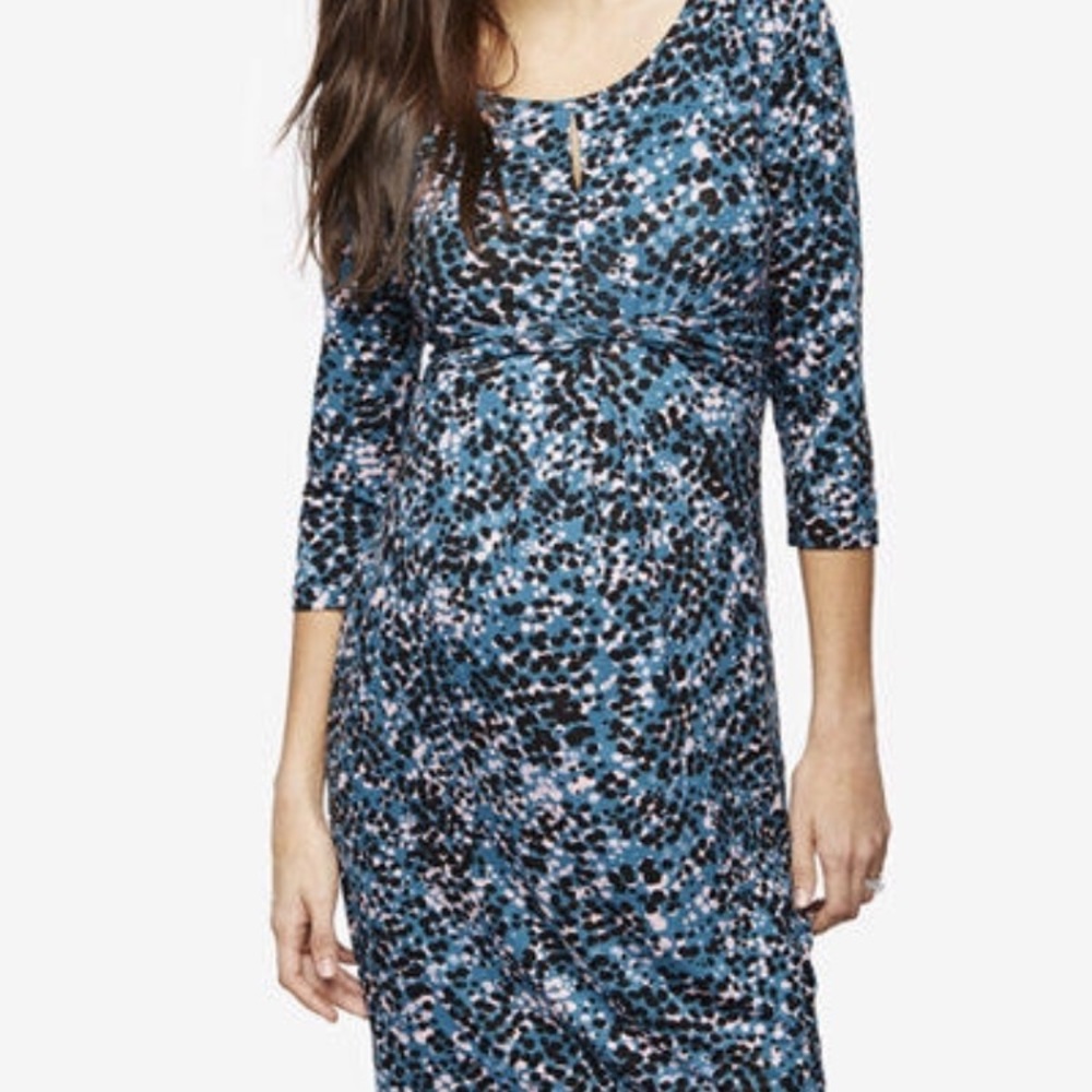 Seraphine Maternity Printed Dress Size 6